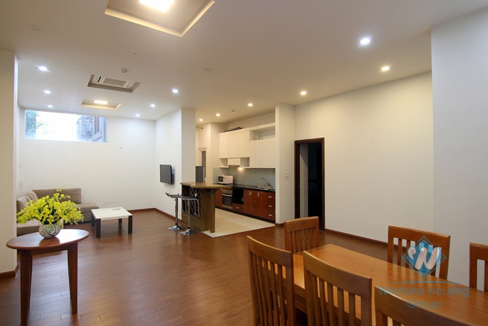 Big and nice apartment with separate bedroom fo rent in Dang Thai Mai St, Tay Ho, Ha Noi